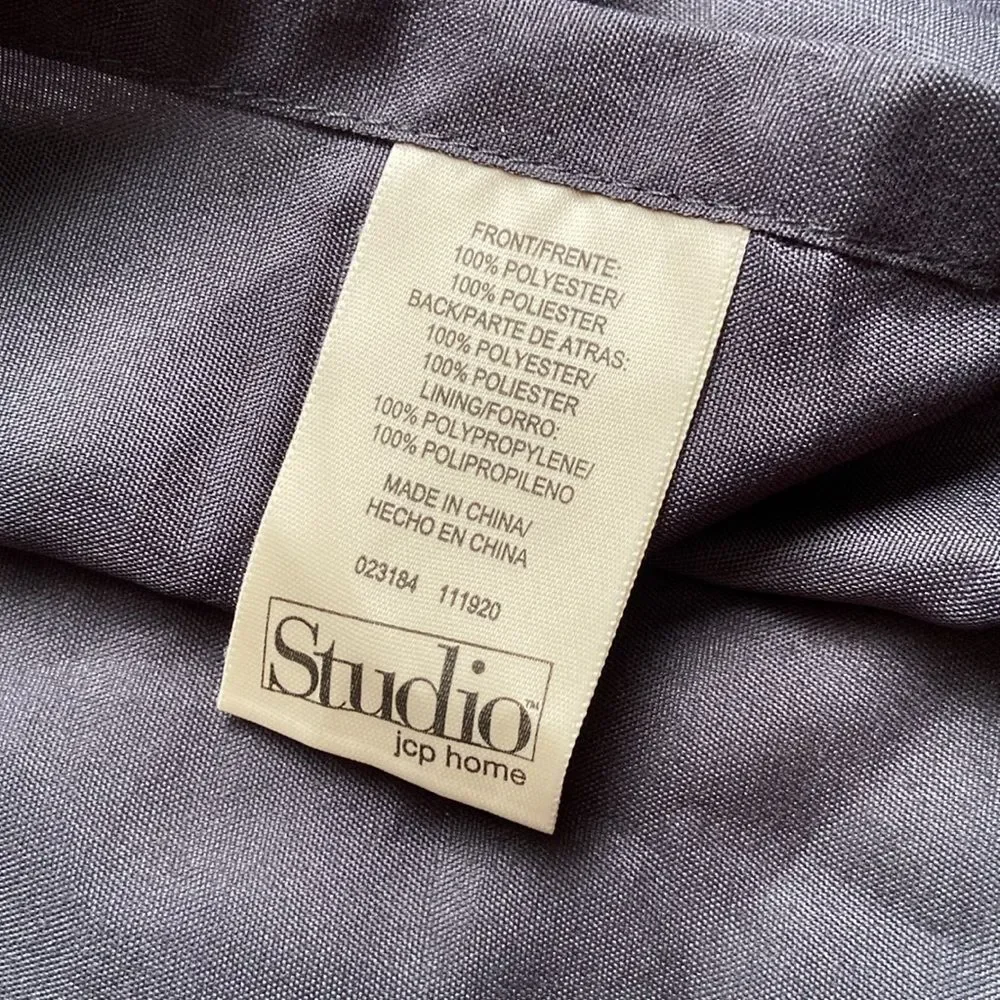NEW Studio JCPenney home 3 Black and Gray shams